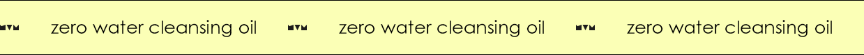 zero water cleansing oil